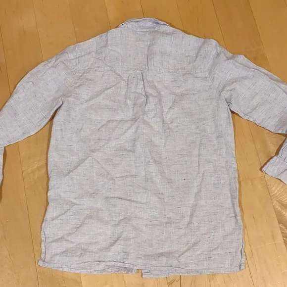 Chico's Design purple linen button down - Picture 7 of 7